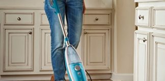 Hoover Steam Mop TwinTank Steam Cleaner WH20200, blue Hoover Steam Mop TwinTank Steam Cleaner WH20200, blue
